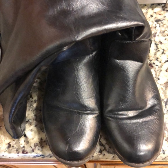 Bamboo black riding boots size 8.5 - Picture 5 of 7